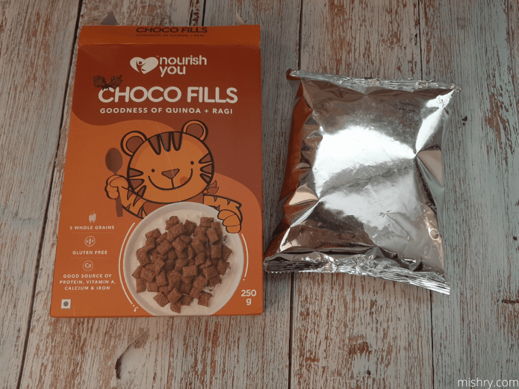 nourish you choco fills packaging