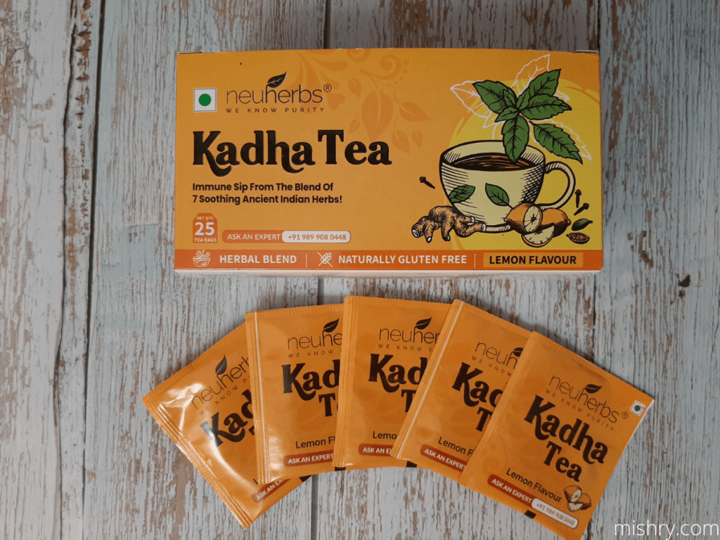 packaging neuherbs kadha tea