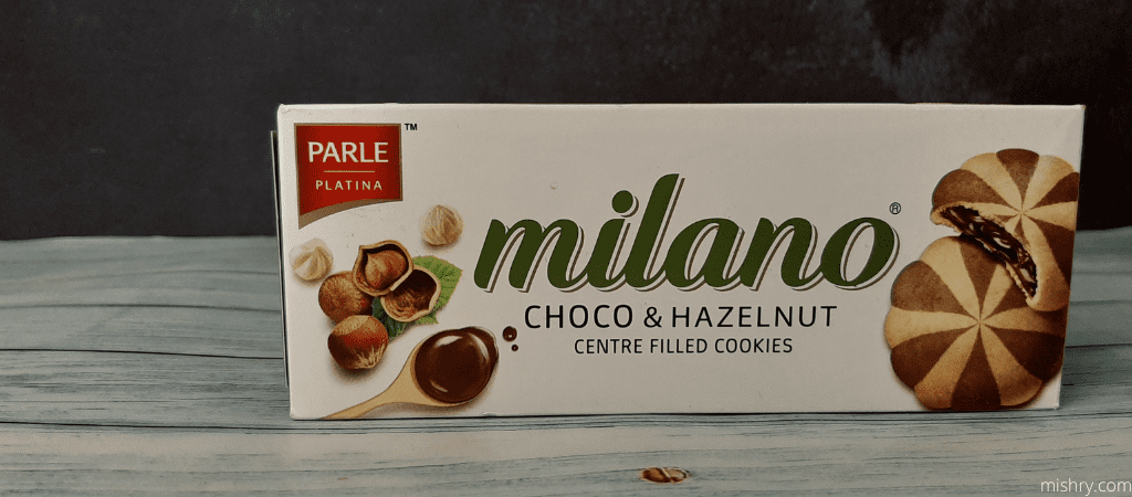 parle milano centre filled cookies choco hazelnut contents