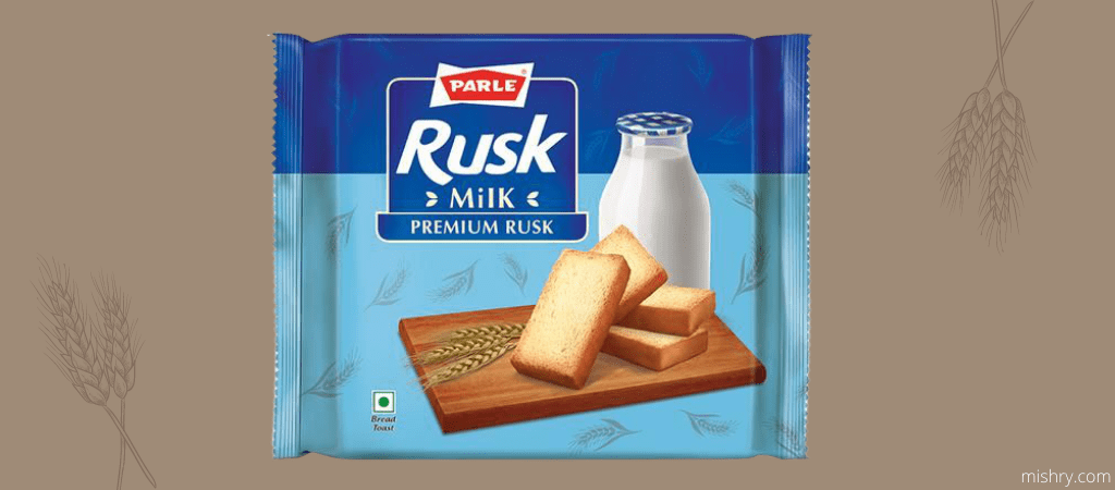 parle premium milk rusk packaging