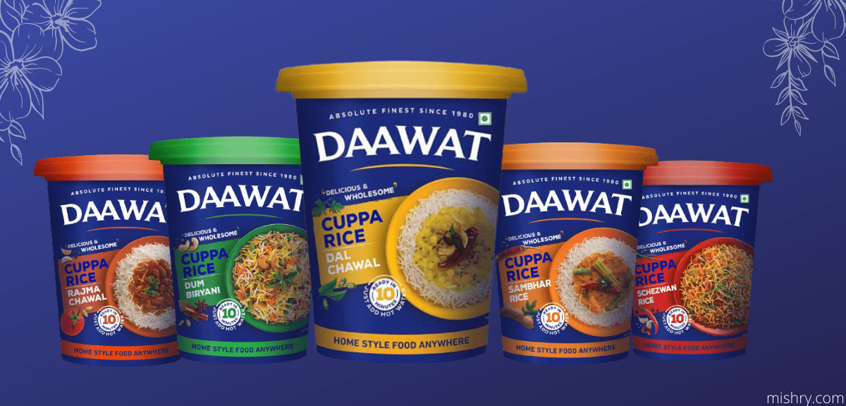 daawat cuppa rice review