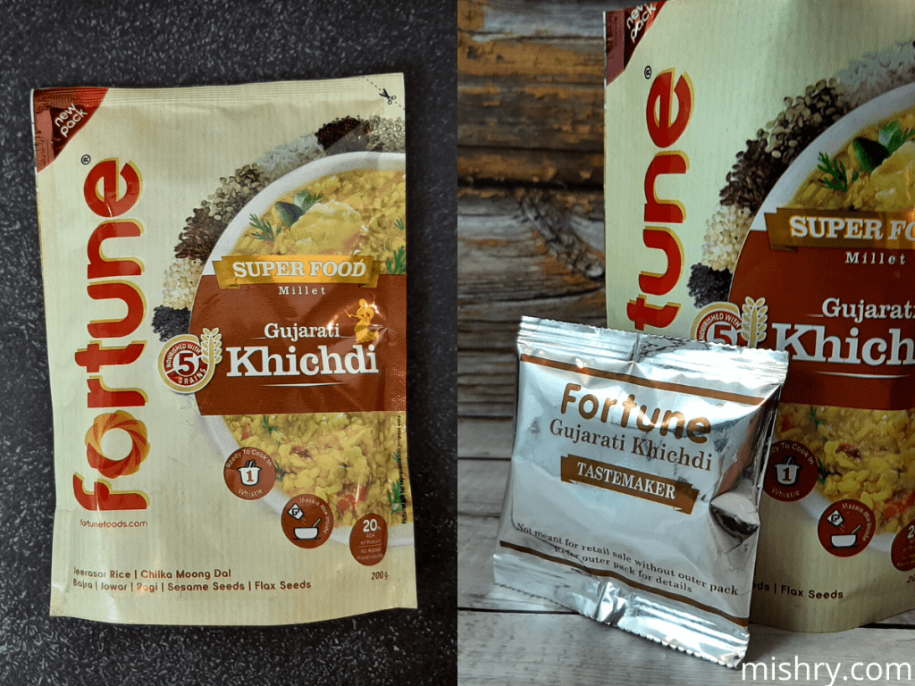 fortune super food gujarati millet khichdi packaging