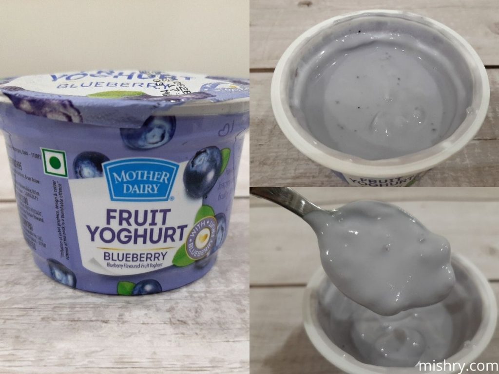 mother dairy blueberry yogurt