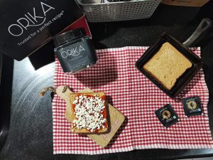 the taste test setup for orika italian seasoning