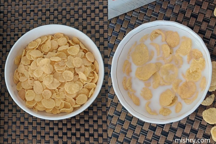 Nestlé Gold Crunchy oat and corn flakes appearance