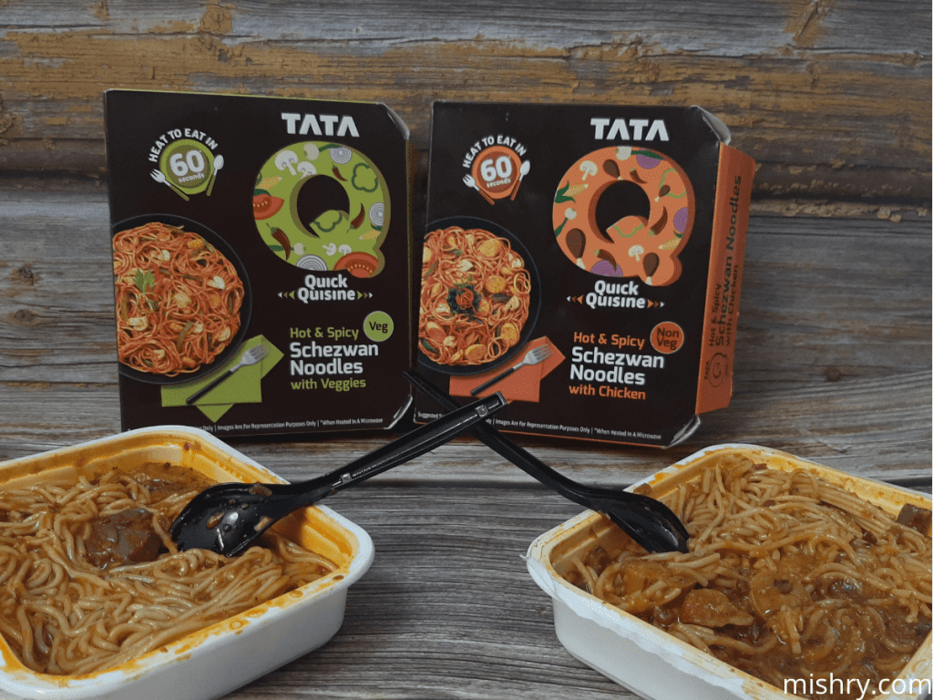 tata q hot & spicy schezwan noodles review