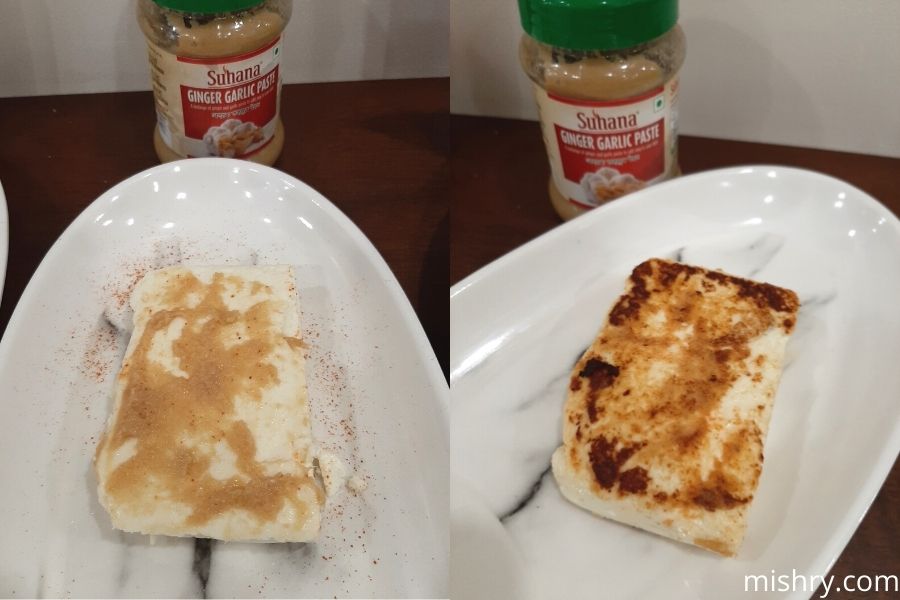 before and after cooking suhana ginger garlic paste