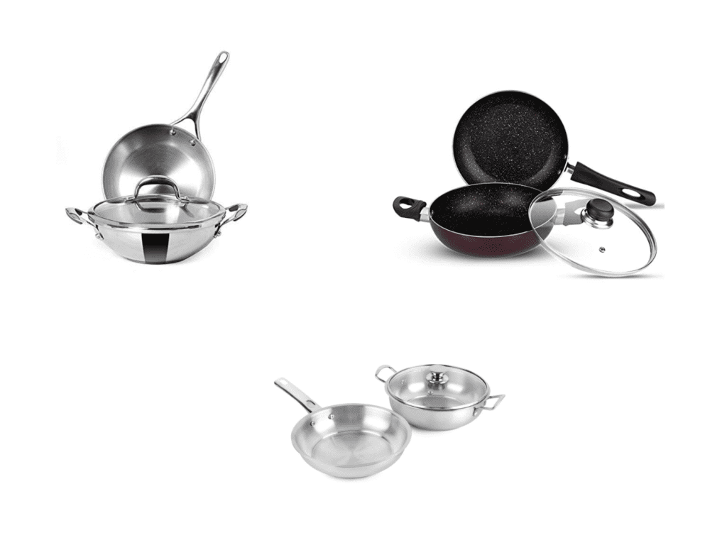 best frying pans and kadhai sets