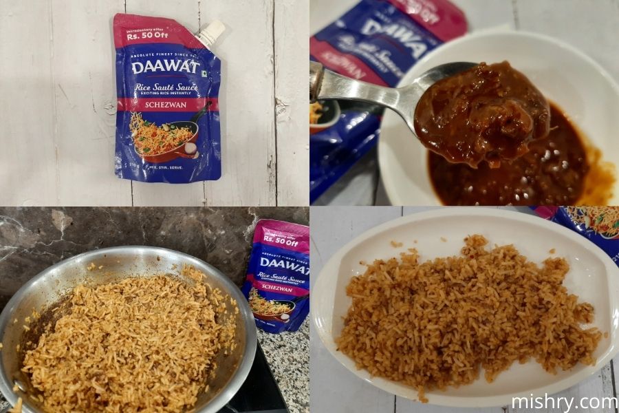 daawat rice saute sauce schezwan