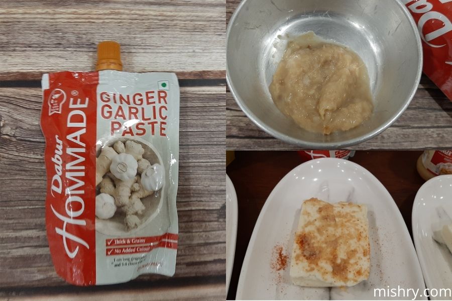 dabur hommade ginger garlic paste