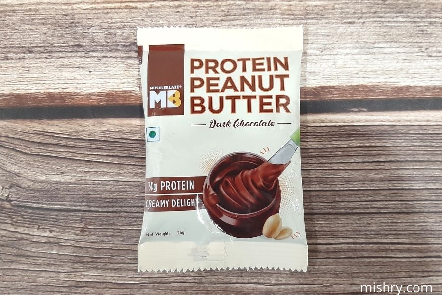 packaging of muscle blaze peanut butter