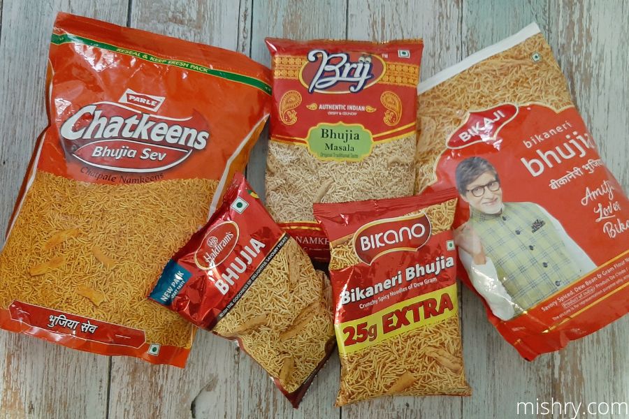 all the brands we tested for best bhujia review