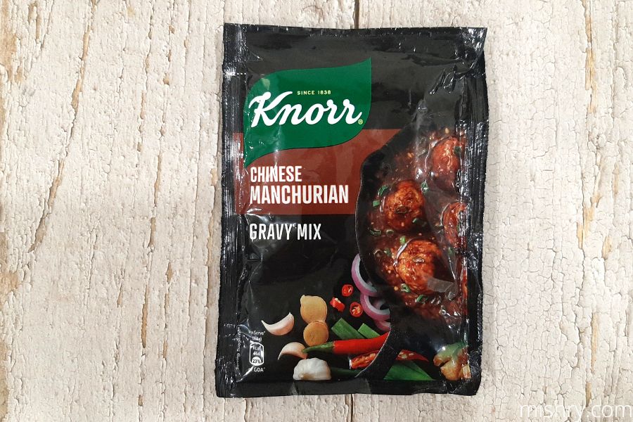 knorr manchurian gravy mix packaging