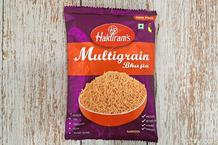 packaging of haldiram’s multigrain bhujia