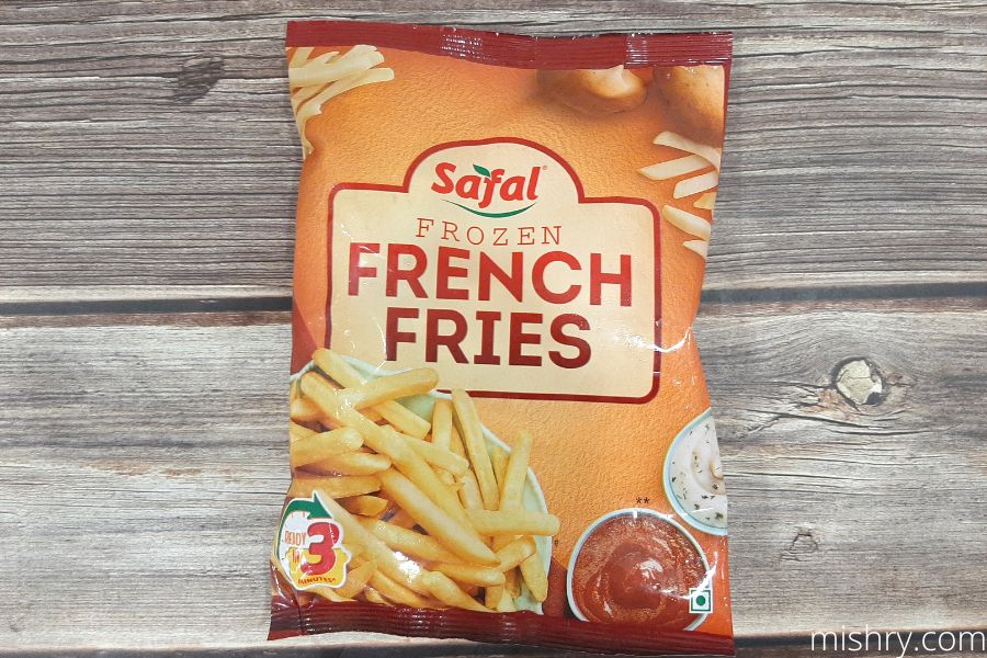 safal frozen fries packing