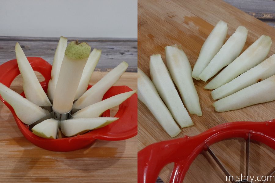 steel apple cutter pear