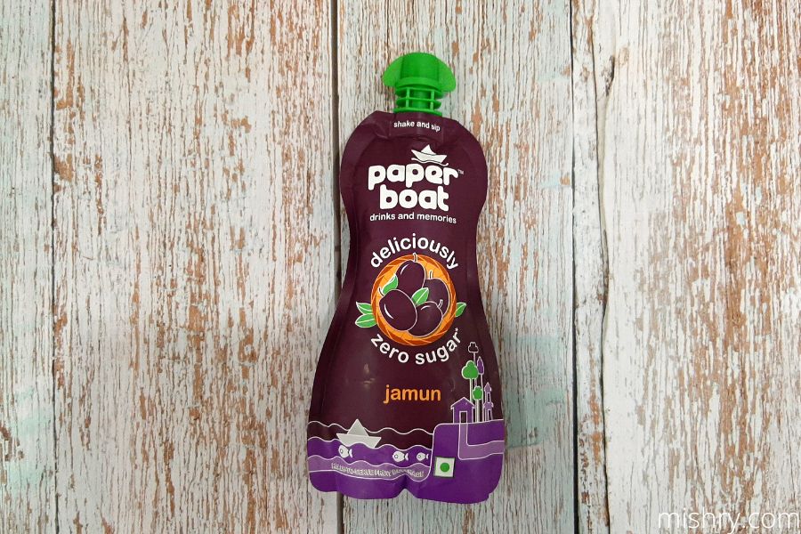 paper boat jamun juice packaging