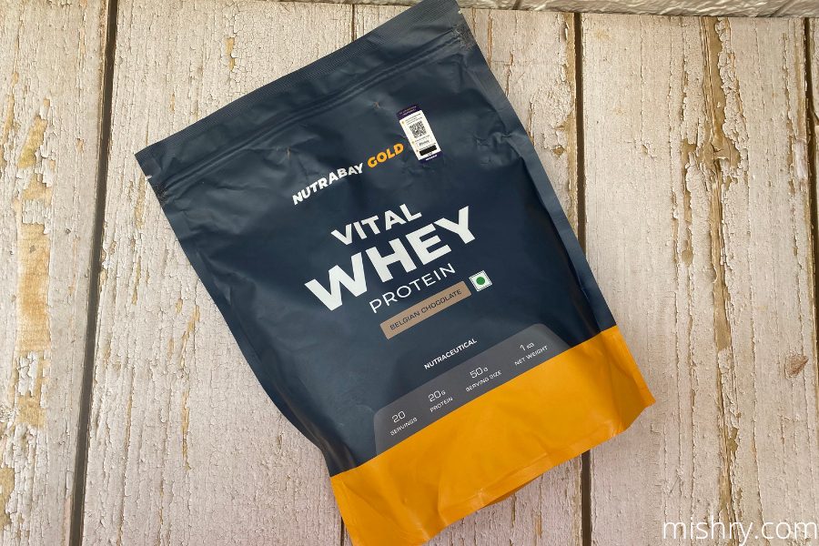 nutrabay gold vital whey protein packing