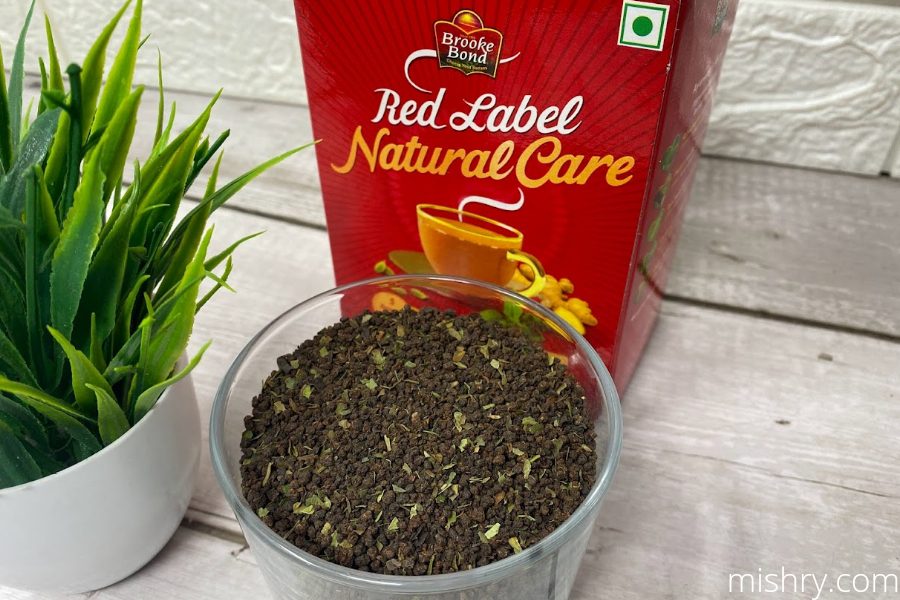 brooke bond red label natural care tea leaves