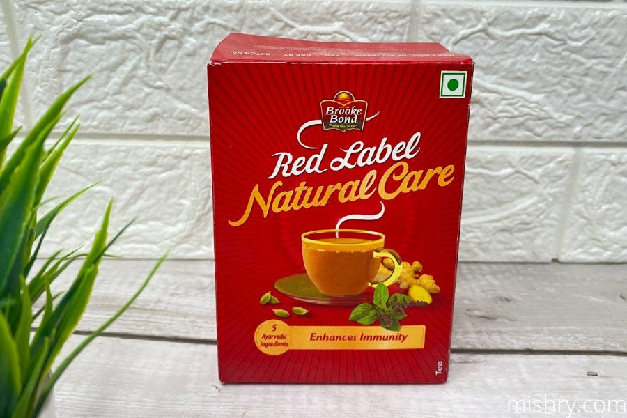 brooke bond red label natural care tea packing
