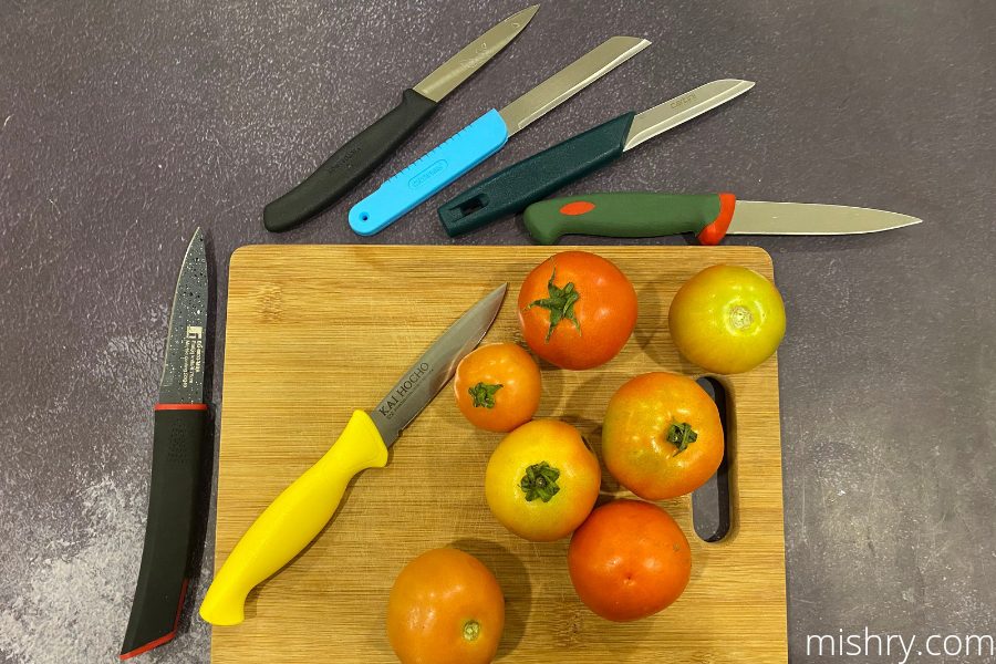 review in process of the best paring knives