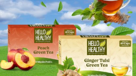hello healthy green tea