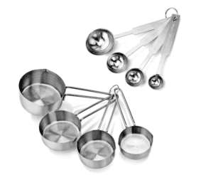 INOVERA Plastic 12 Piece Measuring Cups and Spoons for Kitchen