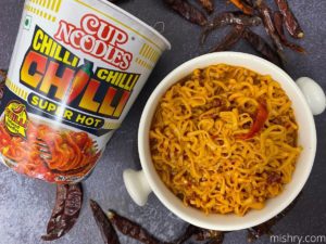 nissin super hot chilli cup noodles review