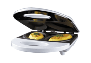 Reviews for HOLSTEIN HOUSEWARES 4-Egg Black and Stainless Steel 2-section Omelet  Maker