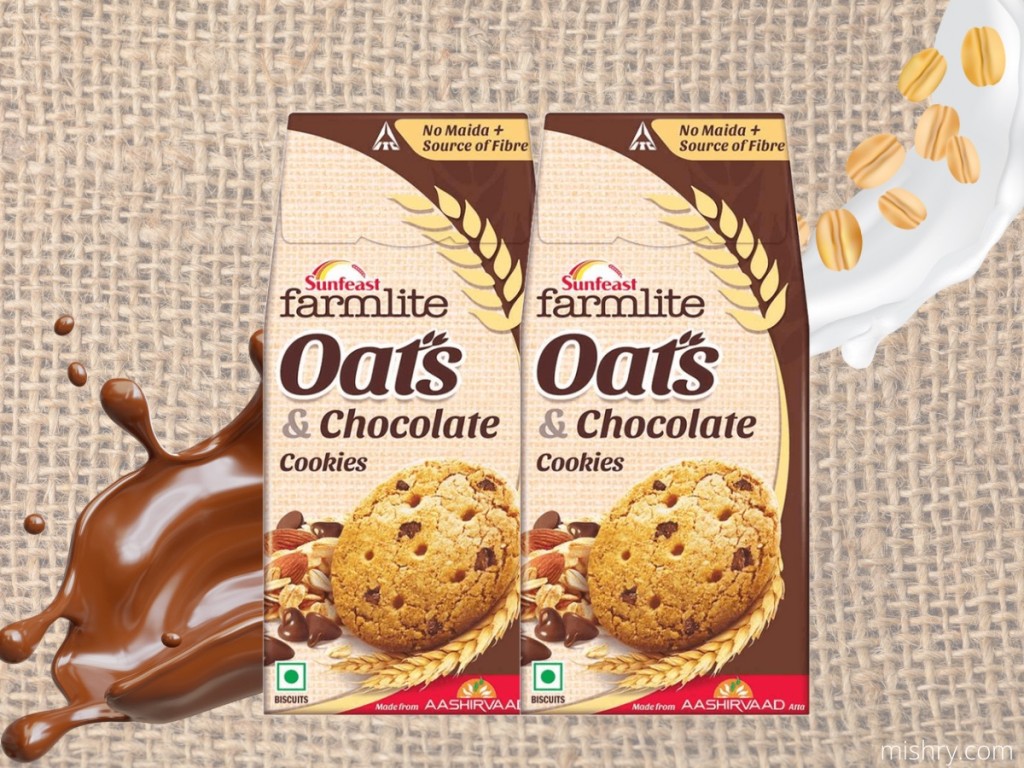 sunfeast farmlite oats chocolate biscuits review